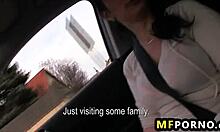 Amateur couple gets naughty in the car